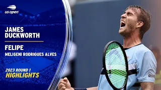 James Duckworth vs. Felipe Meligeni Rodrigues Alves Highlights | 2023 US Open Round 1