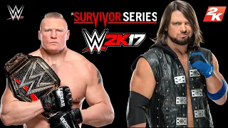 FULL MATCH - Brock Lesnar vs. AJ Styles: Survivor Series | WWE2K17