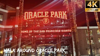 Walk Around Oracle Park, Home Of The San Francisco Giants ⚾️ San Francisco Walk | Feb 2022 [4K]