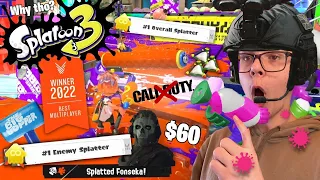 Call of Duty "Pro" Plays SPLATOON 3… (Funny Moments)