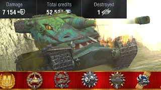 HULL DOWN GOD | Kranvagn 7,000 DAMAGE | World of Tanks Blitz