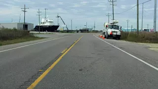 Old LA 1 (Port Fourchon to Leeville) northbound