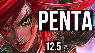 KATARINA vs QIYANA (MID) | Penta, 3.5M mastery, 8 solo kills, 800+ games | BR Master | 12.5