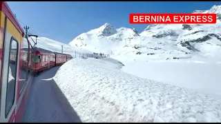 Riding the Most Beautiful Train: Switzerland 🇨🇭 to Italy 🇮🇹 🚆 on the Bernina Express