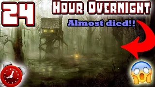 (ALMOST DIED) 24 HOUR OVERNIGHT CHALLENGE IN HAUNTED SACRIFICE GROUNDS!! ⏰ | MOE SARGI