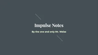 Notes: Impulse Honors No Music