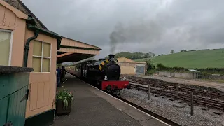 Jessie Heading up Washford bank at the West Somerset Railway Steam Gala