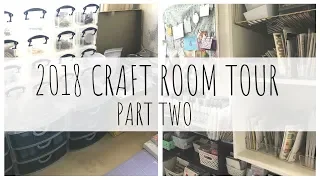 (detailed) CRAFT ROOM TOUR | 2018 | PART TWO | Papercraft, Scraproom | ms.paperlover