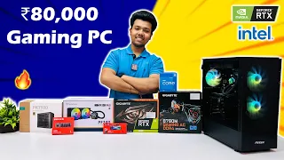 Best PC Build Under Rs 80000 for Gaming and Editing 2023 🔥 Intel i5-12400F & RTX 3060