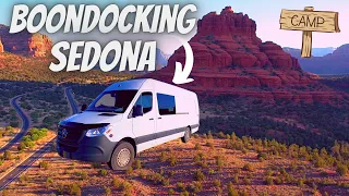 Boondocking Sedona Arizona -  Two Trees Observation Area