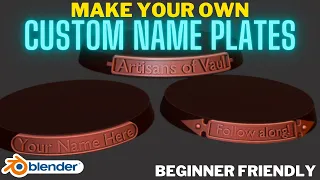Make your own Custom Name Plates