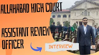 Interview II Shivam Verma, ARO, High Court, Allahabad II How to Prepare