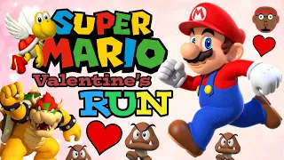 Super Mario Valentine's Run | Valentine's Brain Break | Kids Movement Activity | PhonicsMan Fitness