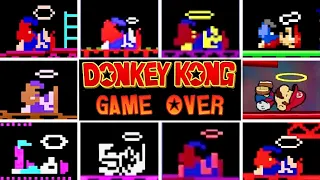 All 🦍Donkey Kong🦍 GAME OVER Screens - Official & Fan-Games