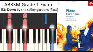 B3: Down by the salley gardens (Fast) ABRSM Grade 1 Piano Exam 2021-2022