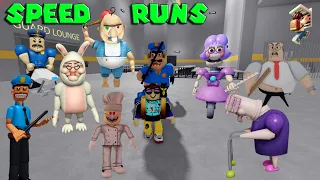 10 BOOTS SPEED Runs! Papa, Gran, Barry, Borry, School, Betty, Prison, Bruno, Baby Bobby, Ani-Tron