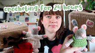 i crocheted for 24 hours and this is what i made...