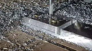 Lowrider 3 CNC cutting 10mm Aluminium short video