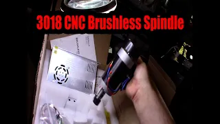 3018 CNC 500W brushless spindle upgrade, cut aluminum and possibly steel GRBL Mach3 10V  Part 1