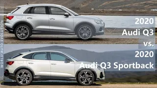 2020 Audi Q3 vs 2020 Audi Q3 Sportback (technical comparison)