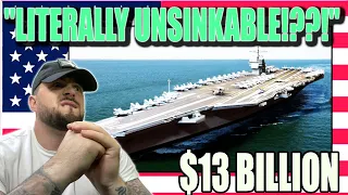 British Paratrooper REACTS to US Testing Its New GIGANTIC $13 Billion Aircraft Carrier