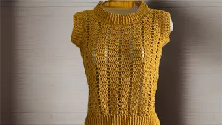 Crochet Tutorial Tank Top So Easy even a beginner can do it!