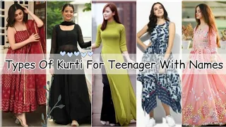 Types of kurtis with names/Kurti names for girls women ladies/Types of kurtis for jeans/Kurtis names