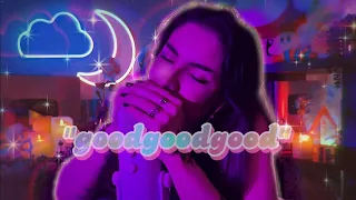 ASMR Breathy Mouth Sounds + “goodgoodgood” ✨ (low light & sleepy vibes)