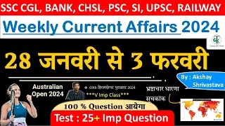 28 Jan - 03 Feb 2023 Weekly Current Affairs | Most Important Current Affairs 2023 | CrazyGkTrick