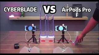 The latency of CYBERBLADE is only 1:4 of Airpods Pro