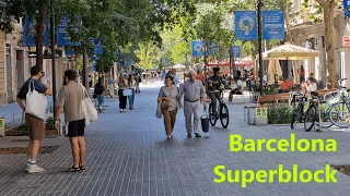 Barcelona Superblock Permanent Rebuild (& Bike Lanes!)