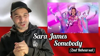 Reaction 🇵🇱: Sara James - Somebody (2nd rehearsal) Junior Eurovision 2021 Poland