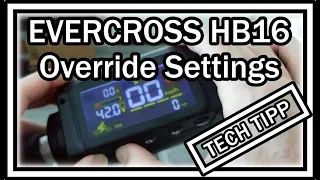 How To Override Default Settings On The EVERCROSS HB16 Folding Electric Scooter?