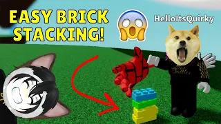 How To STACK BRICKS EASILY! | Roblox Slap Battles