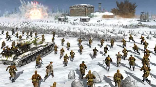 Soviet Army Charge of Finnish SUPER FORTRESS! - Call to Arms: Gates of Hell Battle Simulator