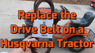 Replace Drive Belt Husqvarna Yard Tractor