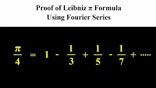 Proof of Leibniz Formula for π by Fourier Series