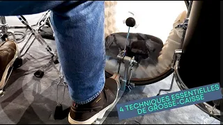 4 techniques essentielles de grosse-caisse (Technique de batterie)