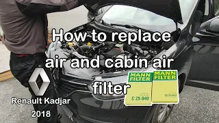 How to Replace the Air and Cabin Filters on a Renault Kadjar
