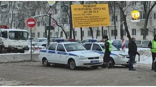 В Твери начались перекрытия Горбатого моста. 2016-11-08