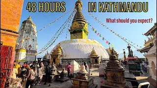 48 HOURS in KATHMANDU | What To Expect? | Nepal Travel Vlog | Chaos, Food and Culture!