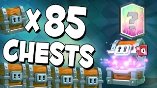 Clash Royale - 85 GIANT CHESTS OPENING! Legendary From Giant Chest?!