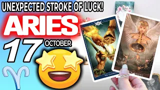 Aries ♈️ 😁UNEXPECTED STROKE OF LUCK!🤩 horoscope for today OCTOBER 17 2023 ♈️ #aries tarot OCTOBER 17