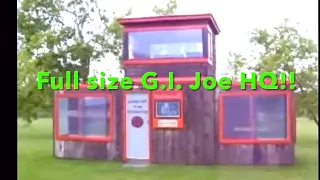 Amazing Full Size G.I. Joe Adventure Team Headquarters - kid sized playhouse built in 1994