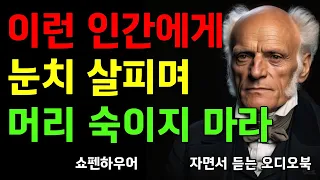 남에게 머리 숙이지 마라 | 남의 시선을 신경쓰지 않아도 되는 이유 | 쇼펜하우어의 냉혹한 인간관계 조언 | 2시간 수면 명언 | 철학 | 오디오북