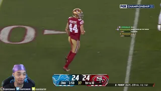 FlightReacts To Detroit Lions vs. San Francisco 49ers Game Highlights | 2023 NFC Championship!