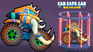 МАМОНТ Car Eats Car Multiplayer - Открыли Новую Тачка Мамонта и Устраиваем Гонки с Друзьями