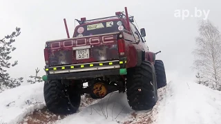 How the Gaz-66 was converted into an SUV, replacing the heart with a 5.2 Magnum homemade test drive 