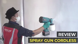 REVIEW SPRAY GUN CORDLESS #unboxing #unboxingvideo #tools  #cattembok #catemulsion #mowilex