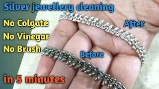 How to clean silver jewellery at home | silver jewellery cleaning